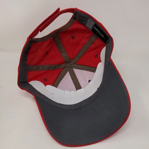 Naples Florida Strapback Hat Red OSFA Adjustable Embroidered Bio-Domes Headgear - Picture 6 of 7
